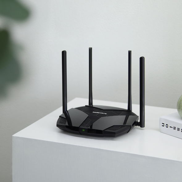Router Mercusys MR80X AX3000 Wi-Fi 6 de doble banda